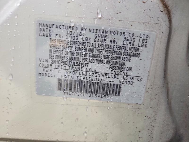 Aukcja sprzedaży 2018 Nissan Kicks, vin: 3N1CP5CU7JL541977, numer aukcji: 53060356