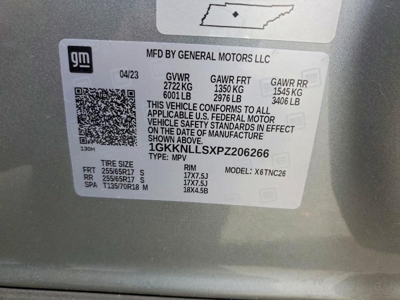 52010636 :رقم المزاد ، 1GKKNLLSXPZ206266 vin ، 2023 Gmc Acadia مزاد بيع