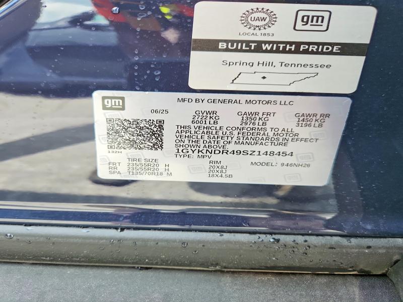 Продажа на аукционе авто 2025 Cadillac Xt5, vin: 1GYKNDR49SZ148454, номер лота: 54631156