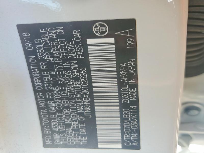Продажа на аукционе авто 2019 Toyota C-hr, vin: JTNKHMBX2K1025266, номер лота: 53237396