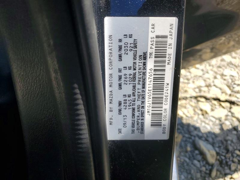 2014 Mazda 6 მანქანა იყიდება აუქციონზე, vin: JM1GJ1V65E1147656, აუქციონის ნომერი: 53657036