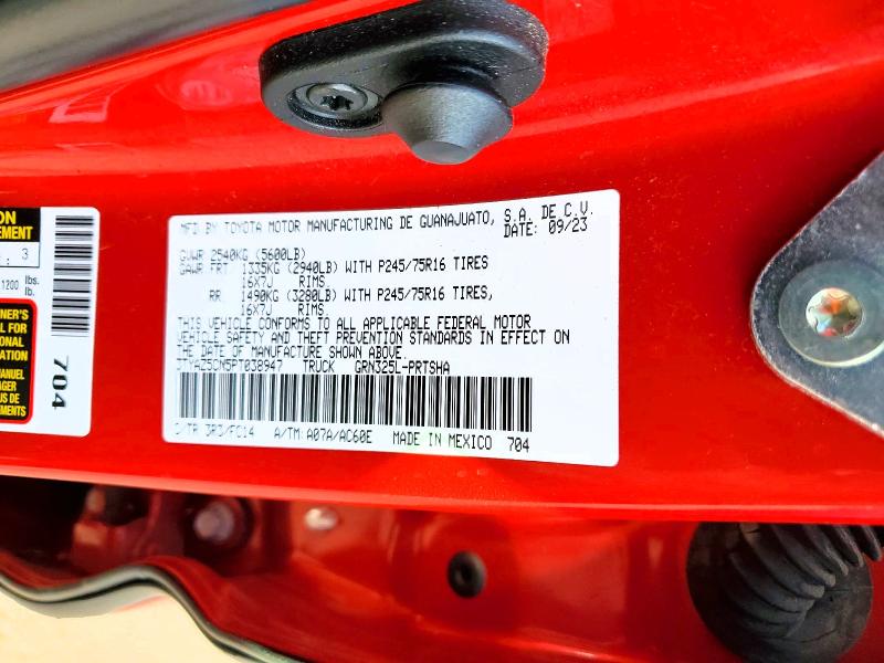 Продаж на аукціоні авто 2023 Toyota Tacoma, vin: 3TYAZ5CN5PT038947, номер лоту: 52056966