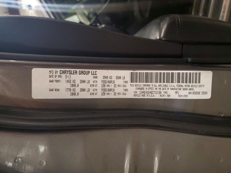 Продаж на аукціоні авто 2011 Dodge Durango, vin: 1D4RE4GG4BC712180, номер лоту: 54548066