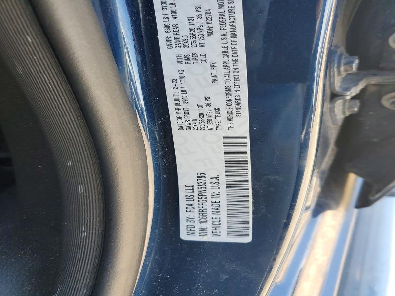 2023 Ram 1500 მანქანა იყიდება აუქციონზე, vin: 1C6RRFFG5PN583786, აუქციონის ნომერი: 52504676