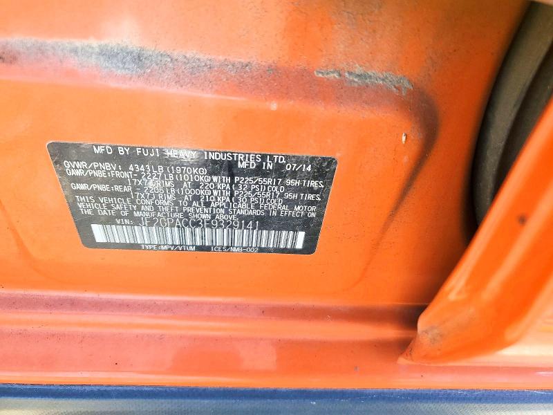 Aukcja sprzedaży 2014 Subaru Xv Crosstrek, vin: JF2GPACC3E9329141, numer aukcji: 52241056