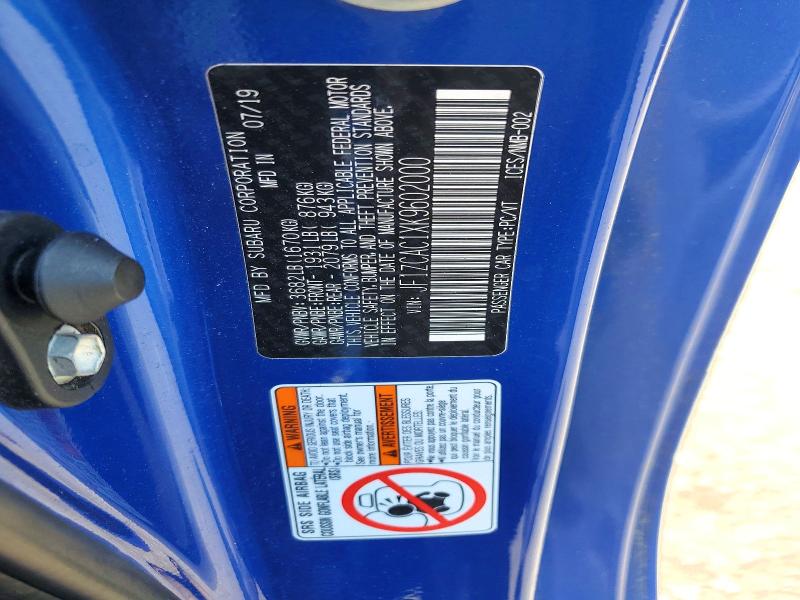 Aukcja sprzedaży 2019 Subaru Brz, vin: JF1ZCAC1XK9602000, numer aukcji: 53202436