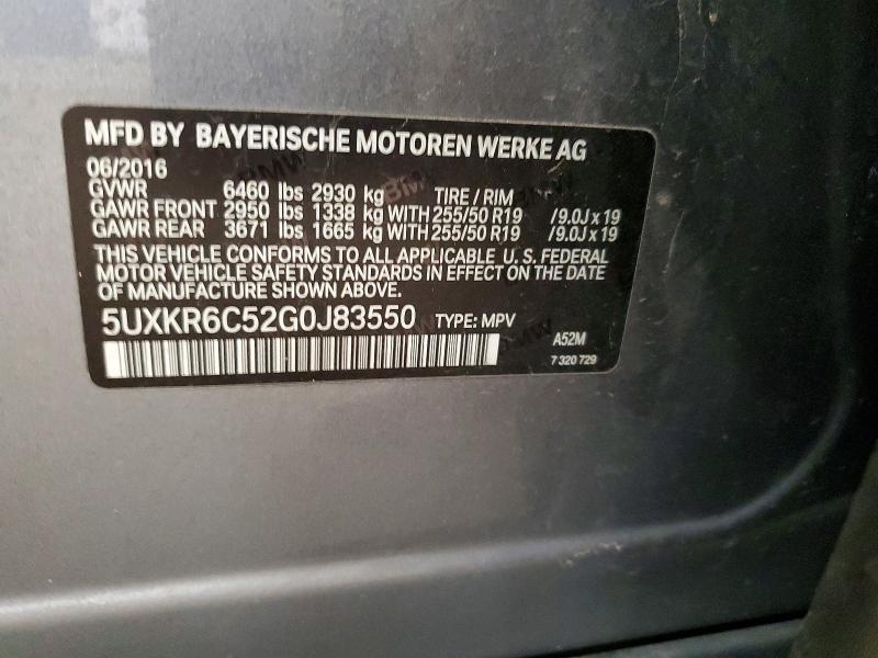 Продажа на аукционе авто 2016 Bmw X5, vin: 5UXKR6C52G0J83550, номер лота: 55168156