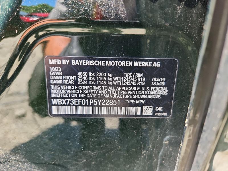 55000176 :رقم المزاد ، WBX73EF01P5Y22851 vin ، 2023 Bmw X1 مزاد بيع