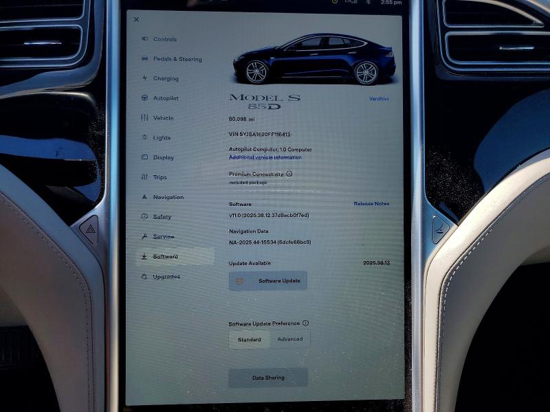 Продажа на аукционе авто 2015 Tesla Model S, vin: 5YJSA1E20FF116413, номер лота: 53019576