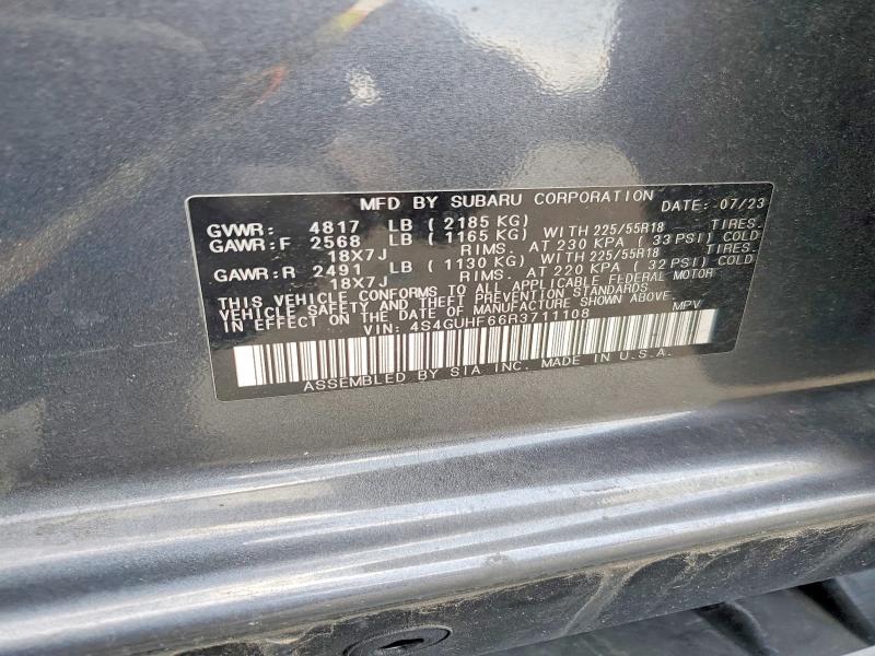 Aukcja sprzedaży 2024 Subaru Crosstrek, vin: 4S4GUHF66R3711108, numer aukcji: 53061866
