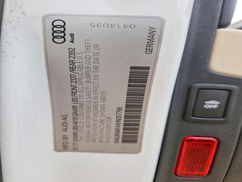 Aukcja sprzedaży 2017 Audi A4, vin: WAUKMAF4XHN057766, numer aukcji: 52568056
