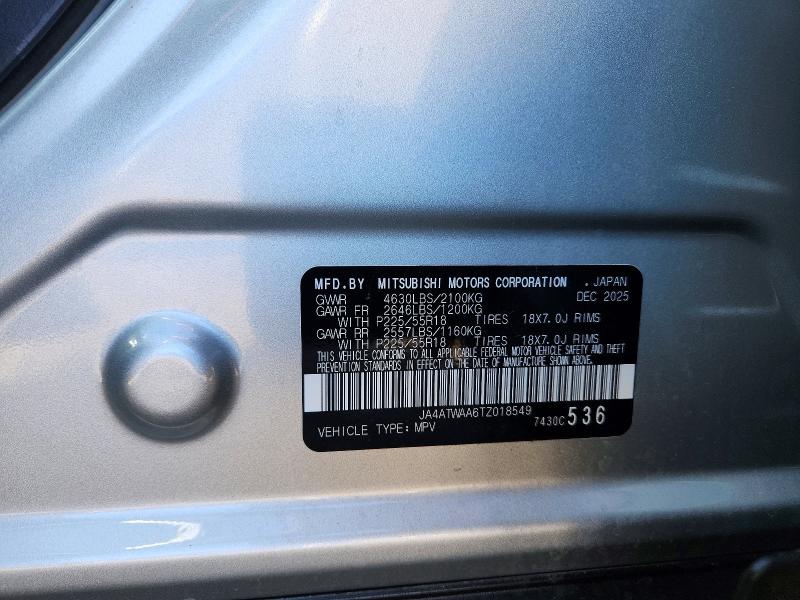 Продаж на аукціоні авто 2026 Mitsubishi Eclipse Cross, vin: JA4ATWAA6TZ018549, номер лоту: 52572866