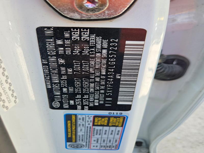Продаж на аукціоні авто 2020 Kia Sorento, vin: 5XYPG4A34LG657232, номер лоту: 53779976