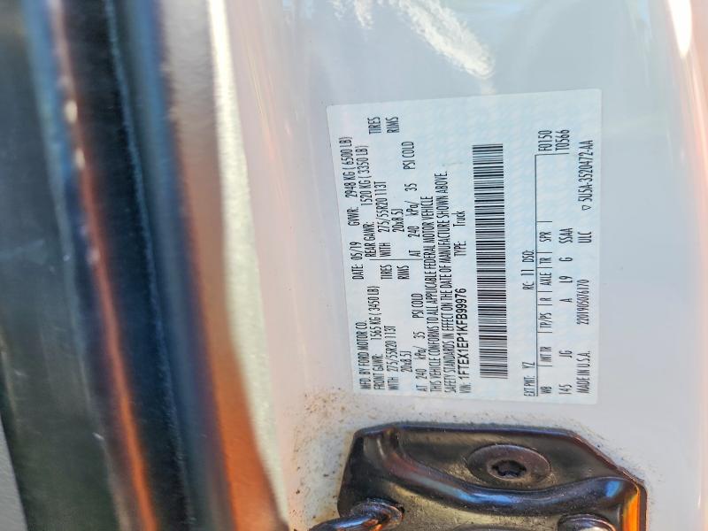 Aukcja sprzedaży 2019 Ford F150, vin: 1FTEX1EP1KFB99976, numer aukcji: 54181276
