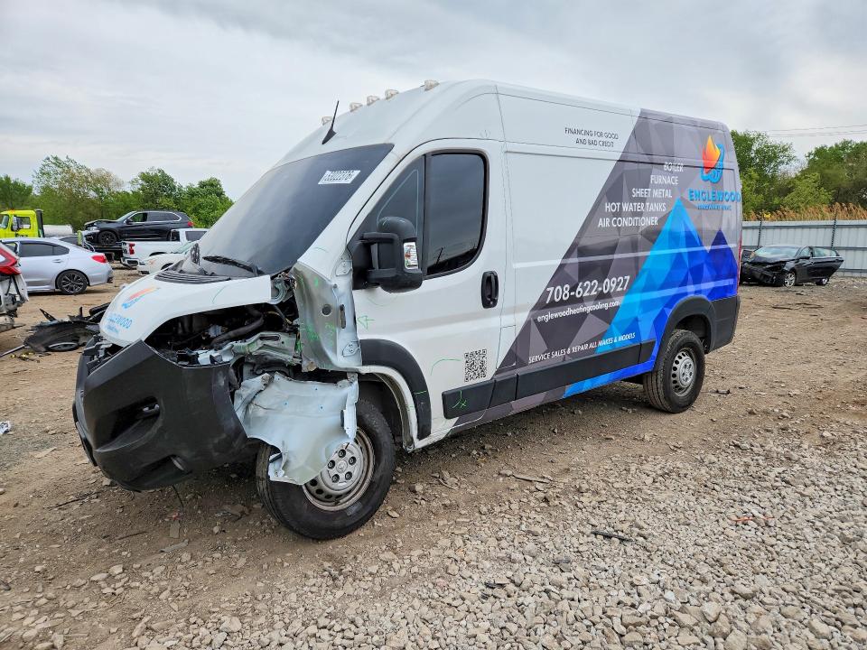 53022376 :رقم المزاد ، 3C6LRVBG8RE121073 vin ، 2024 Ram Promaster 1500 مزاد بيع