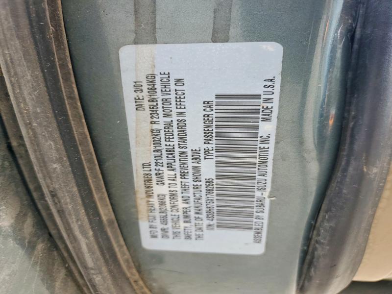 Aukcja sprzedaży 2001 Subaru Legacy, vin: 4S3BH675X17662585, numer aukcji: 52093336