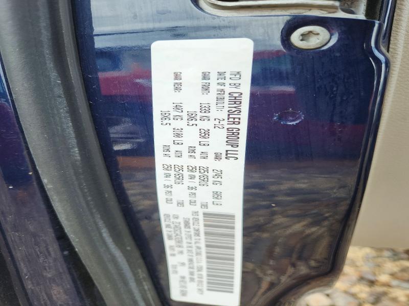 55378506 :رقم المزاد ، 2C4RDGCG4CR280108 vin ، 2012 Dodge Grand Caravan مزاد بيع