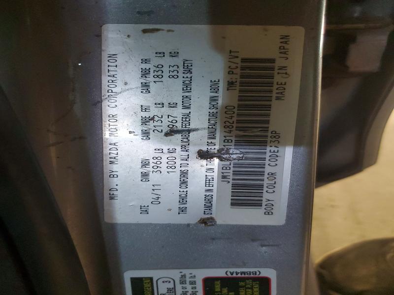 Aukcja sprzedaży 2011 Mazda 3, vin: JM1BL1VF1B1482400, numer aukcji: 52831016