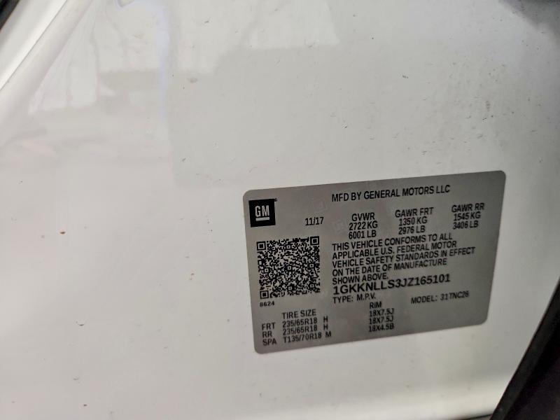 Продаж на аукціоні авто 2018 Gmc Acadia, vin: 1GKKNLLS3JZ165101, номер лоту: 55157986