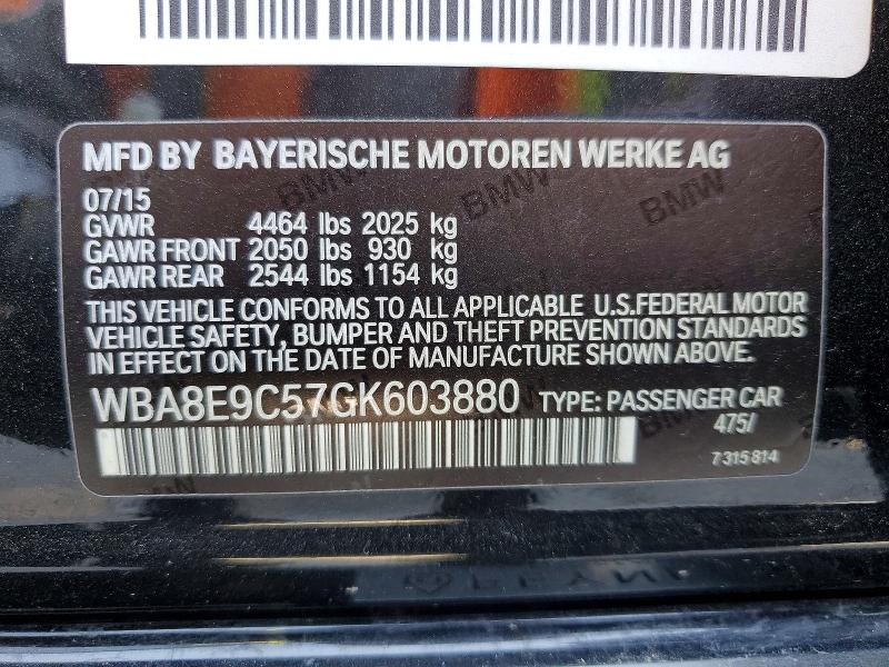 Aukcja sprzedaży 2016 Bmw 328, vin: WBA8E9C57GK603880, numer aukcji: 53131876