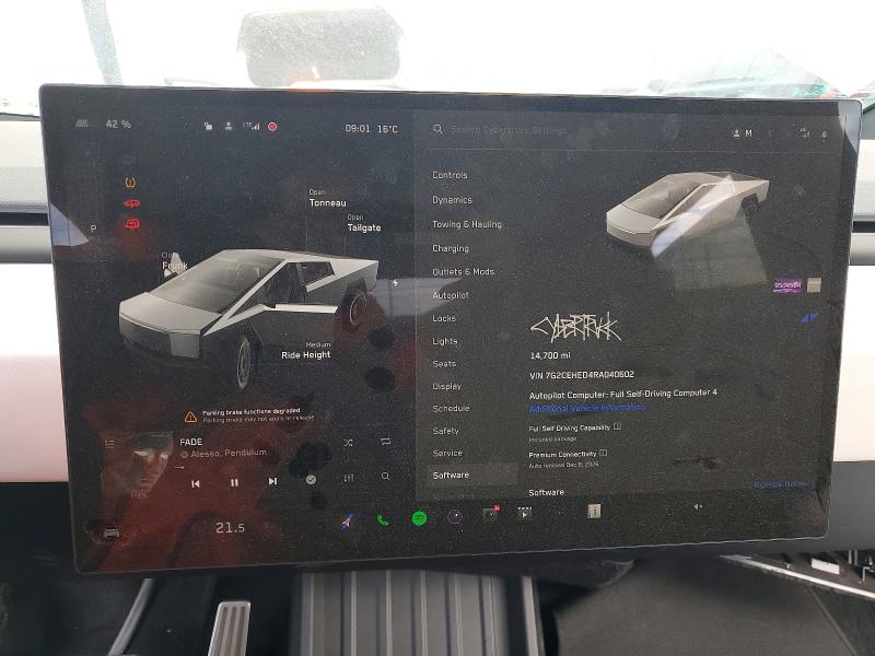 Продаж на аукціоні авто 2024 Tesla Cybertruck, vin: 7G2CEHED4RA040602, номер лоту: 52304506