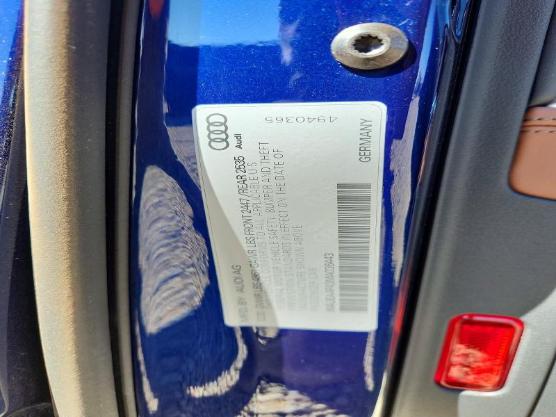53491276 :رقم المزاد ، WAUEAAF43MA036443 vin ، 2021 Audi A4 مزاد بيع