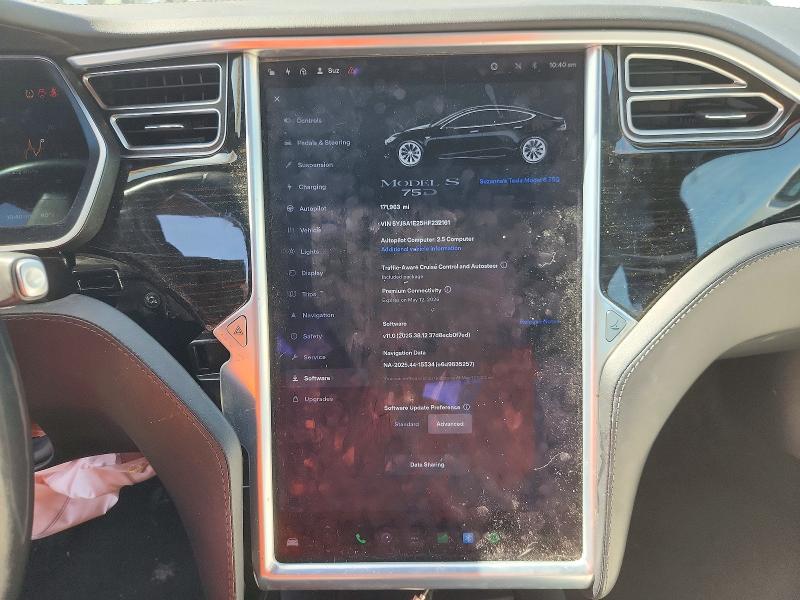 Продажа на аукционе авто 2017 Tesla Model S, vin: 5YJSA1E25HF232161, номер лота: 46746516