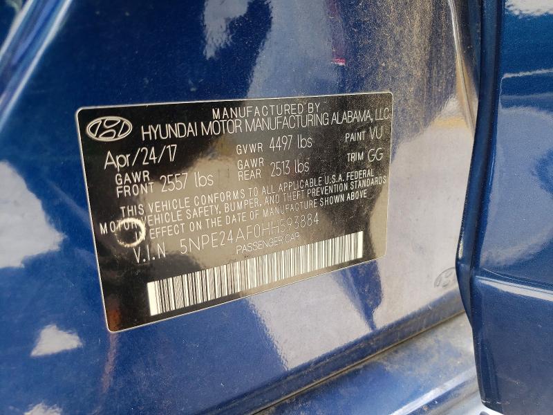 Продажа на аукционе авто 2017 Hyundai Sonata, vin: 5NPE24AF0HH593884, номер лота: 55050696