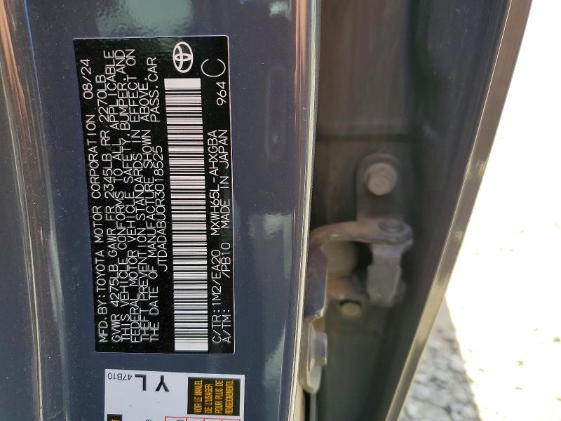 54419716 :رقم المزاد ، JTDADABU0R3018525 vin ، 2024 Toyota Prius مزاد بيع
