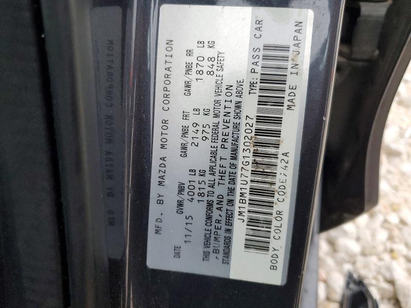 Продаж на аукціоні авто 2016 Mazda 3, vin: JM1BM1U77G1302027, номер лоту: 52521146