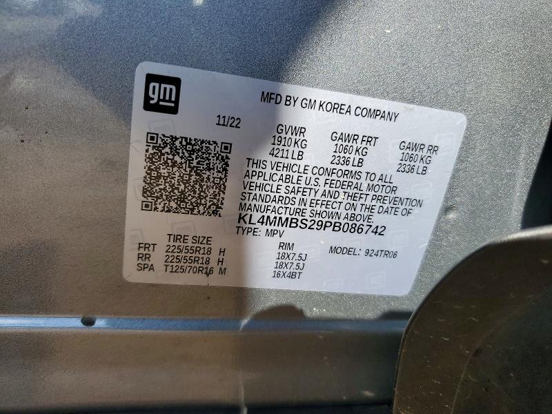 Aukcja sprzedaży 2023 Buick Encore Gx, vin: KL4MMBS29PB086742, numer aukcji: 52053096