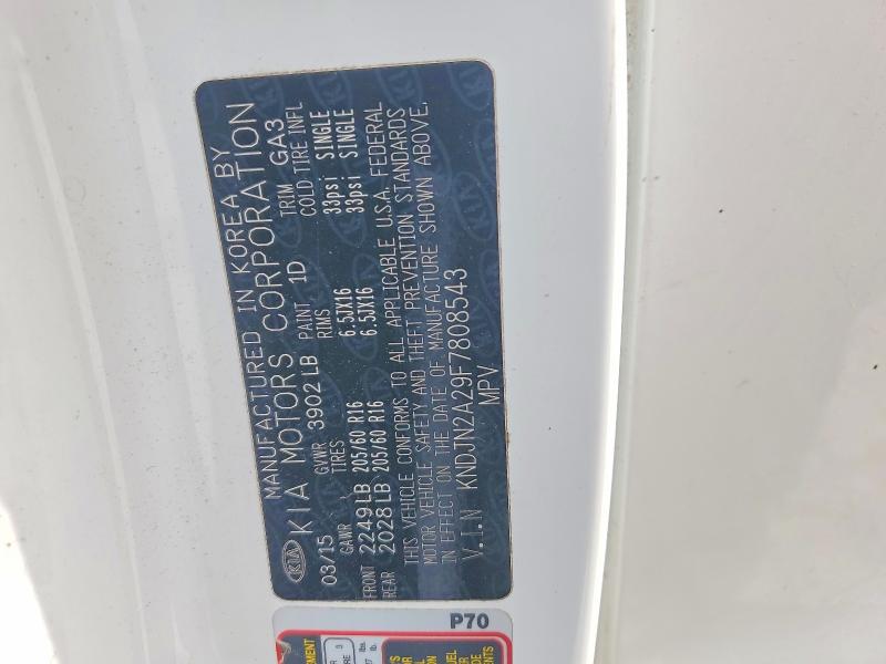 Продаж на аукціоні авто 2015 Kia Soul, vin: KNDJN2A29F7808543, номер лоту: 54694816