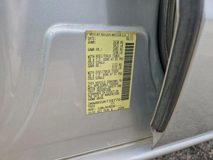 Auction sale of the 2013 Nissan Frontier, vin: 1N6AD0EV1DN739770, lot number: 53168576