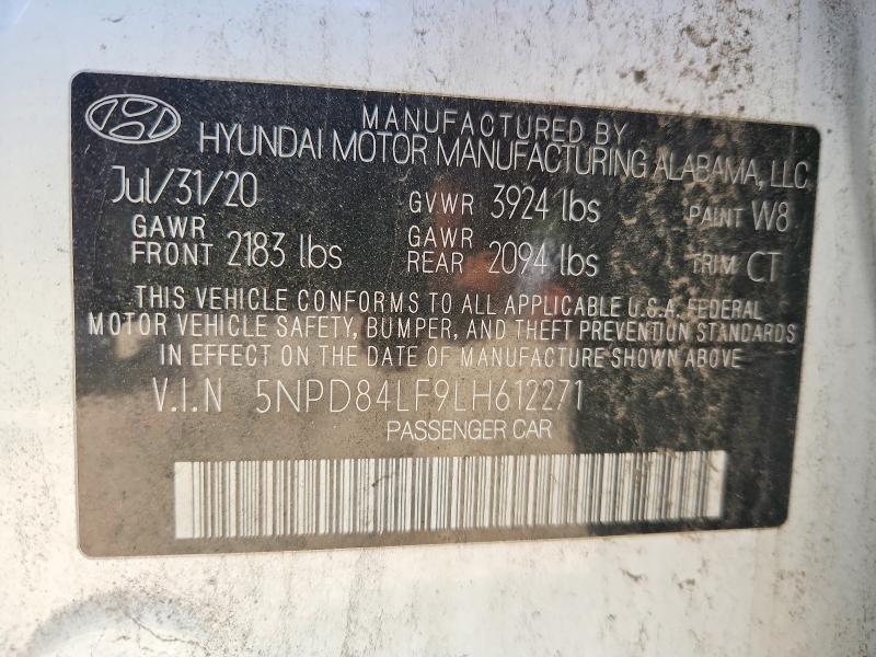 Продажа на аукционе авто 2020 Hyundai Elantra, vin: 5NPD84LF9LH612271, номер лота: 51260736
