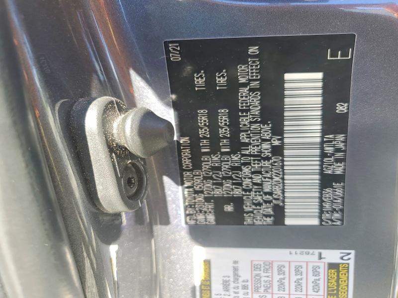 Aukcja sprzedaży 2021 Lexus Nx 300, vin: JTJSARBZ0M2201670, numer aukcji: 53745956