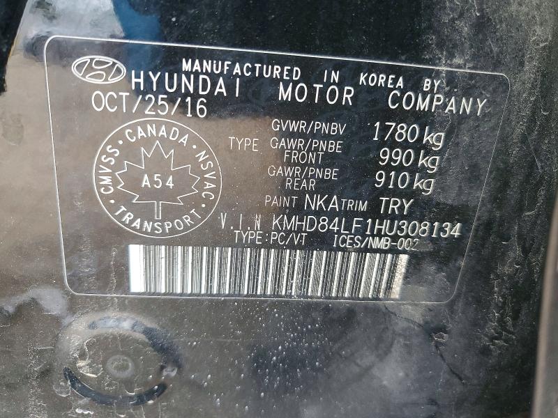 Продажа на аукционе авто 2017 Hyundai Elantra, vin: KMHD84LF1HU308134, номер лота: 51628466