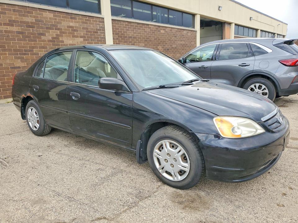 53009806 :رقم المزاد ، JHMES16521S008405 vin ، 2001 Honda Civic مزاد بيع