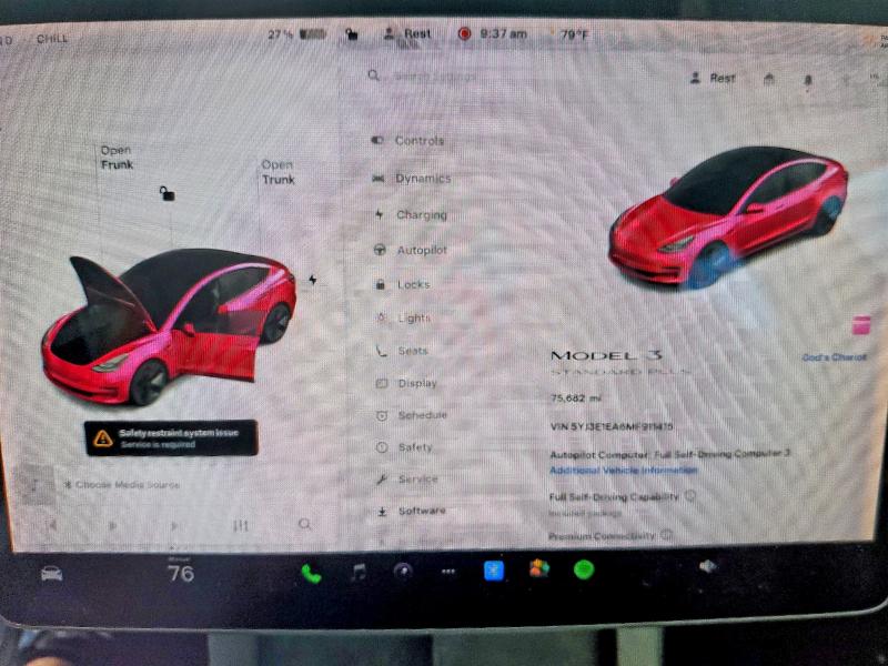 Продажа на аукционе авто 2021 Tesla Model 3, vin: 5YJ3E1EA6MF911415, номер лота: 53444086