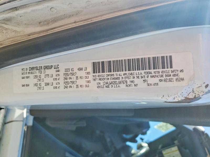 2013 Jeep Wrangler მანქანა იყიდება აუქციონზე, vin: 1C4AJWAG9DL607678, აუქციონის ნომერი: 52842056