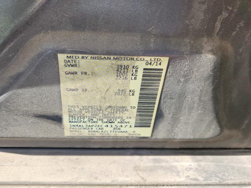 Aukcja sprzedaży 2014 Nissan Altima, vin: 1N4AL3AP2EC415471, numer aukcji: 55302536