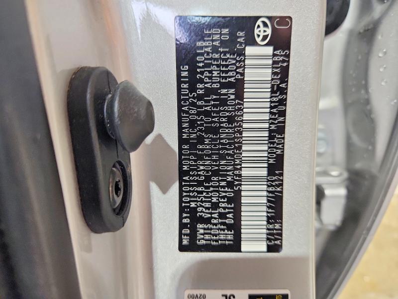 Aukcja sprzedaży 2025 Toyota Corolla, vin: 5YFB4MDE1SP356637, numer aukcji: 53062446