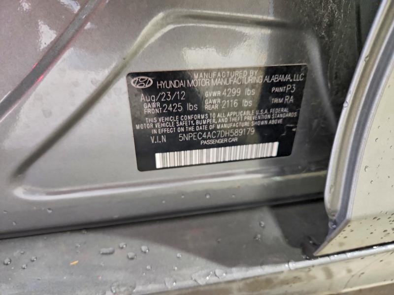 Продажа на аукционе авто 2013 Hyundai Sonata, vin: 5NPEC4AC7DH589179, номер лота: 54766156