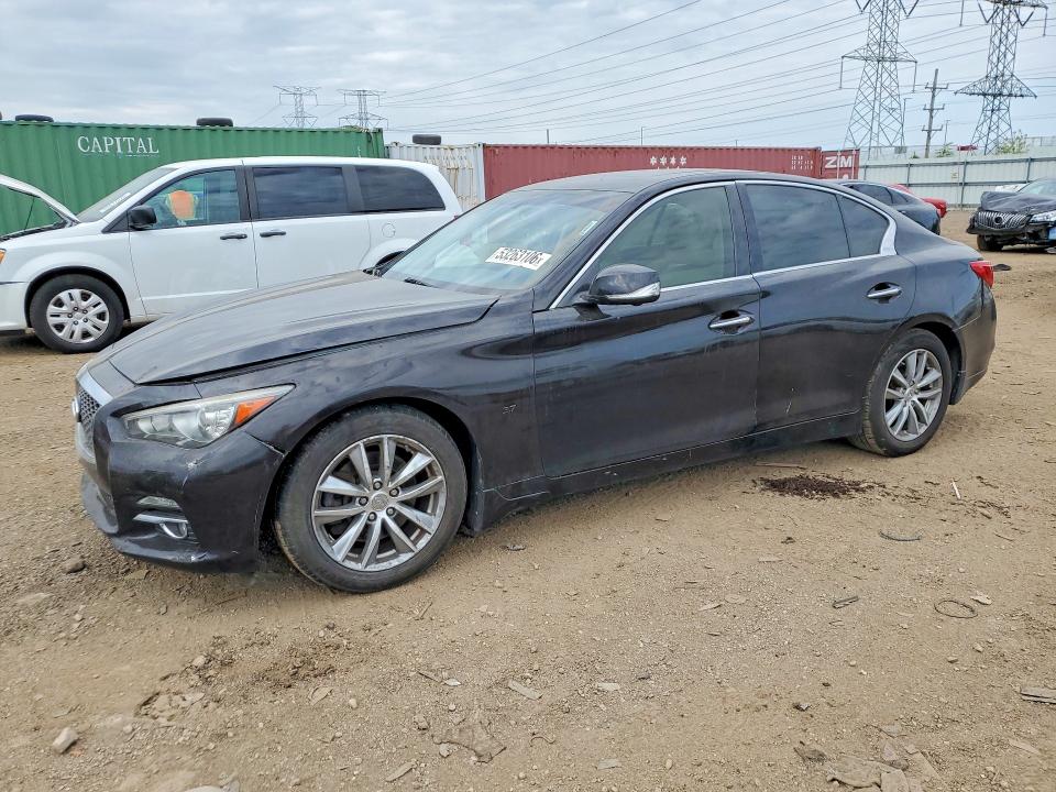 53263106 :رقم المزاد ، JN1BV7AR7FM394973 vin ، 2015 Infiniti Q50 مزاد بيع