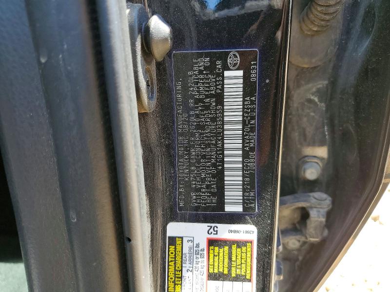 Продажа на аукционе авто 2020 Toyota Camry, vin: 4T1G11AK4LU385959, номер лота: 51961946