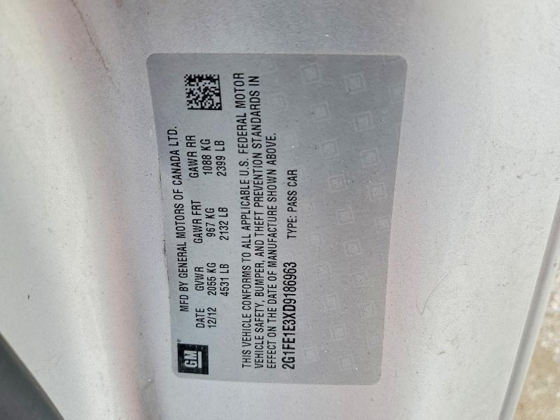 Продаж на аукціоні авто 2013 Chevrolet Camaro, vin: 2G1FE1E3XD9186963, номер лоту: 55395696