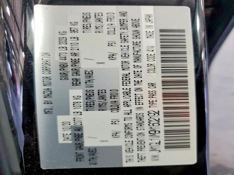 55189986 :رقم المزاد ، JM1GL1VM9M1602192 vin ، 2021 Mazda 6 مزاد بيع