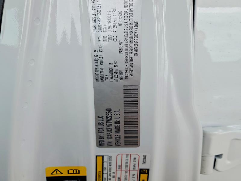 55203186 :رقم المزاد ، 1C4PJXFN7TW228540 vin ، 2026 Jeep Wrangler مزاد بيع
