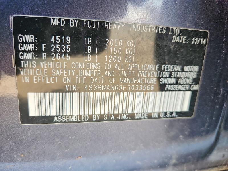 Aukcja sprzedaży 2015 Subaru Legacy, vin: 4S3BNAN69F3033566, numer aukcji: 53985746