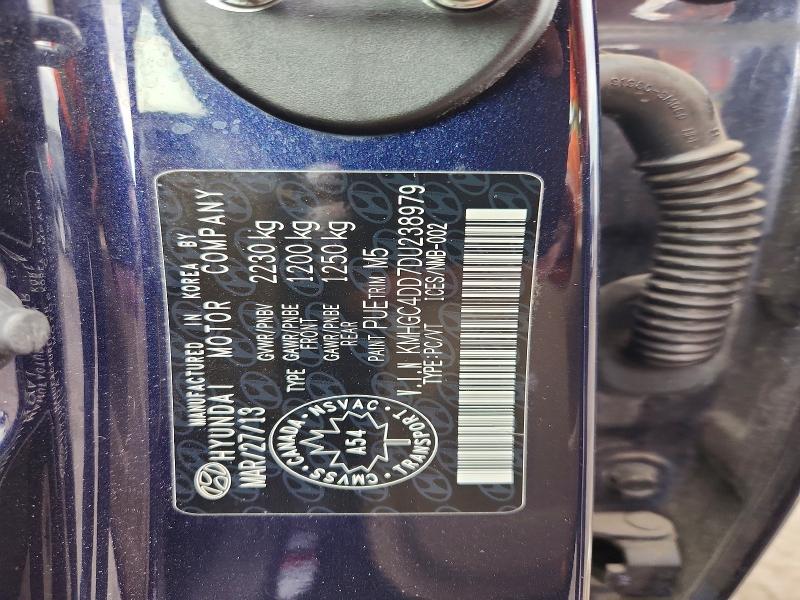 52214956 :رقم المزاد ، KMHGC4DD7DU238979 vin ، 2013 Hyundai Genesis مزاد بيع