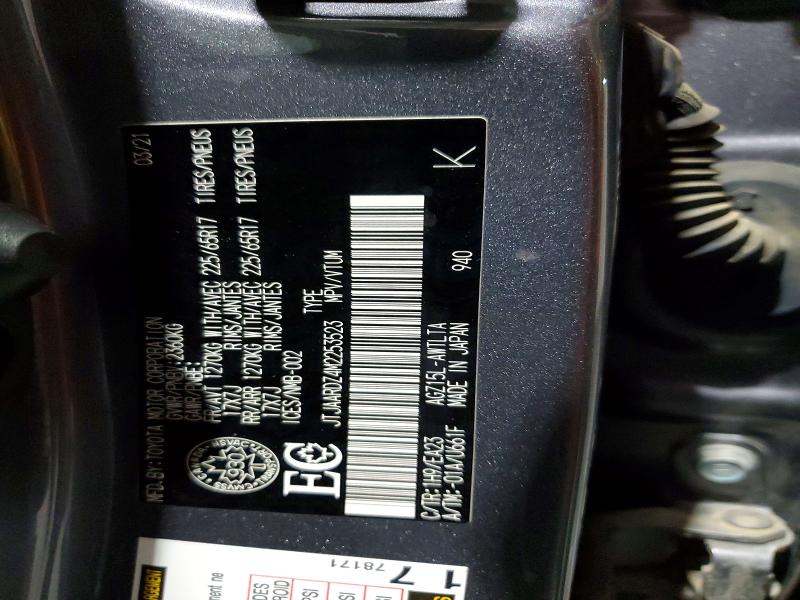 2021 Lexus Nx 300 მანქანა იყიდება აუქციონზე, vin: JTJAARDZ4M2253523, აუქციონის ნომერი: 52485726